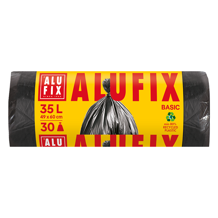 ALUFIX Garbage bags Economy 35L/30buc, HDPE 49x60cm